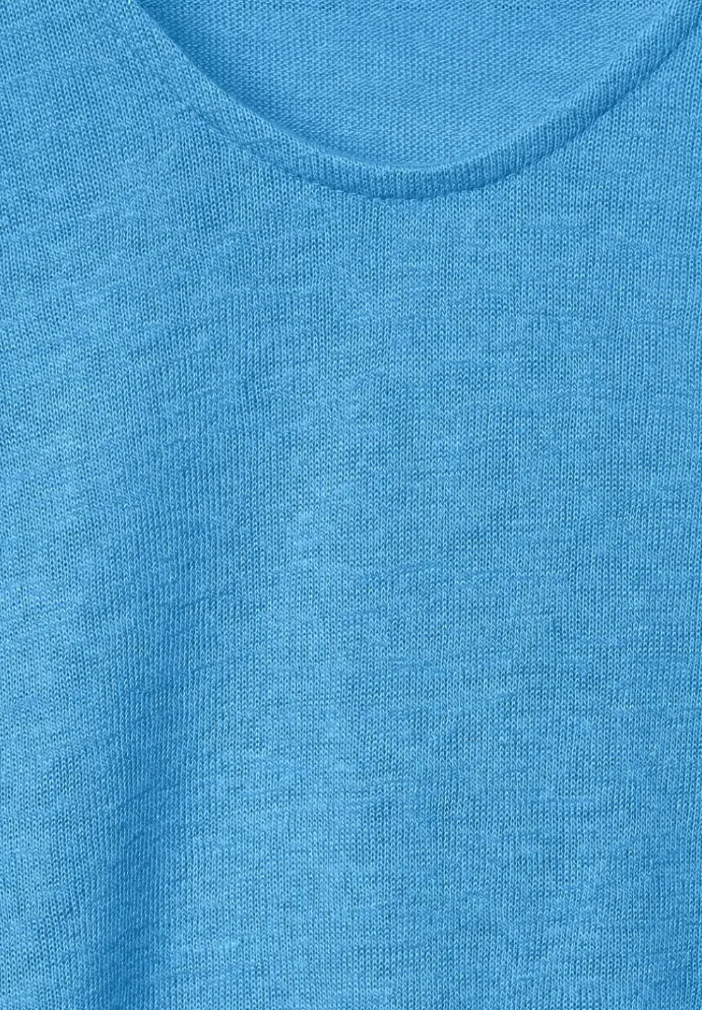 Basicshirt In Leinenlook