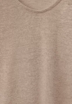 Basicshirt In Leinenlook