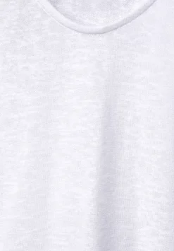 Basicshirt In Leinenlook