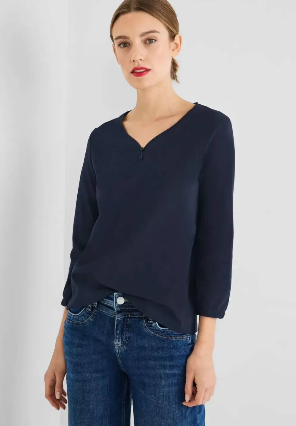 Basicshirt In Unifarbe