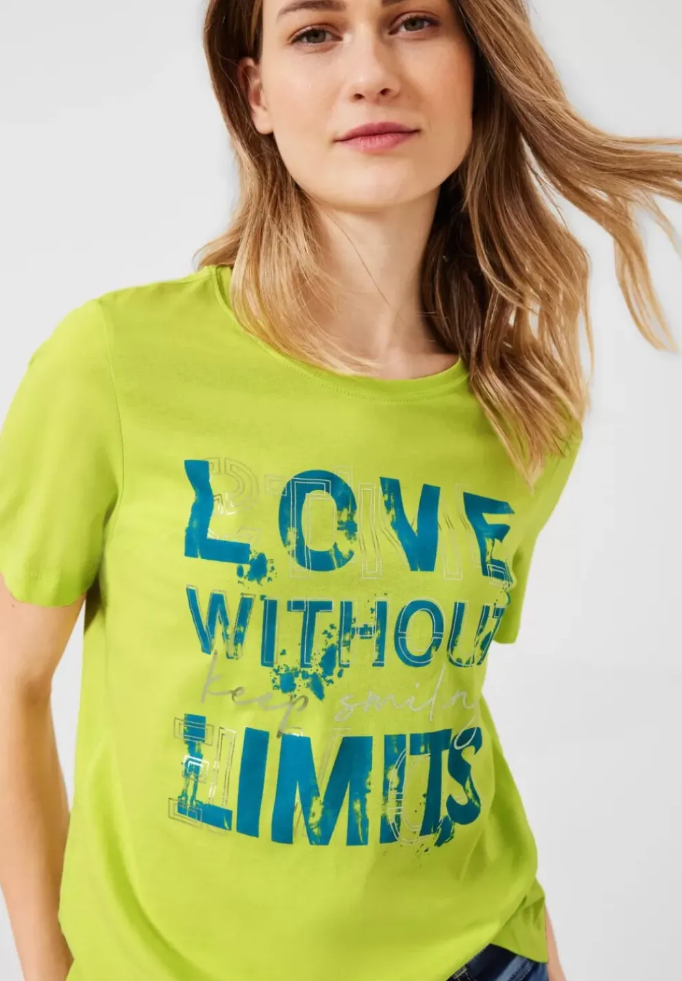Basicshirt Mit Frontprint