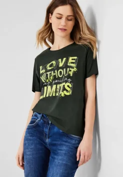 Basicshirt Mit Frontprint