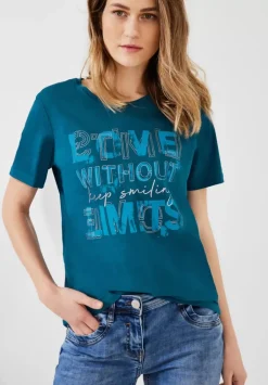 Basicshirt Mit Frontprint
