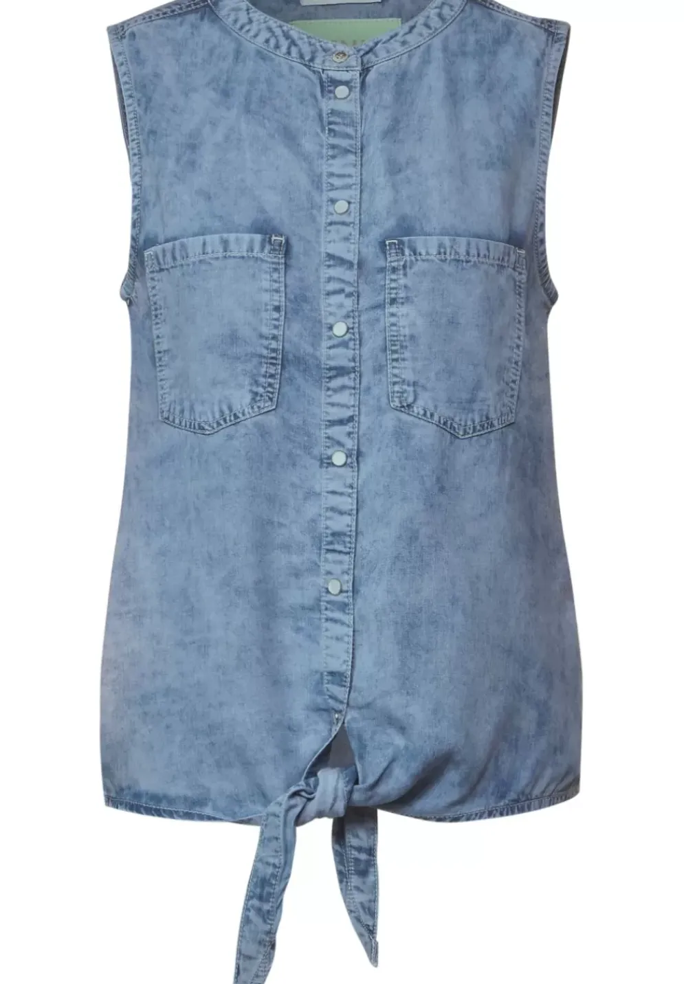 Blaue Jeansbluse