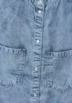 Blaue Jeansbluse