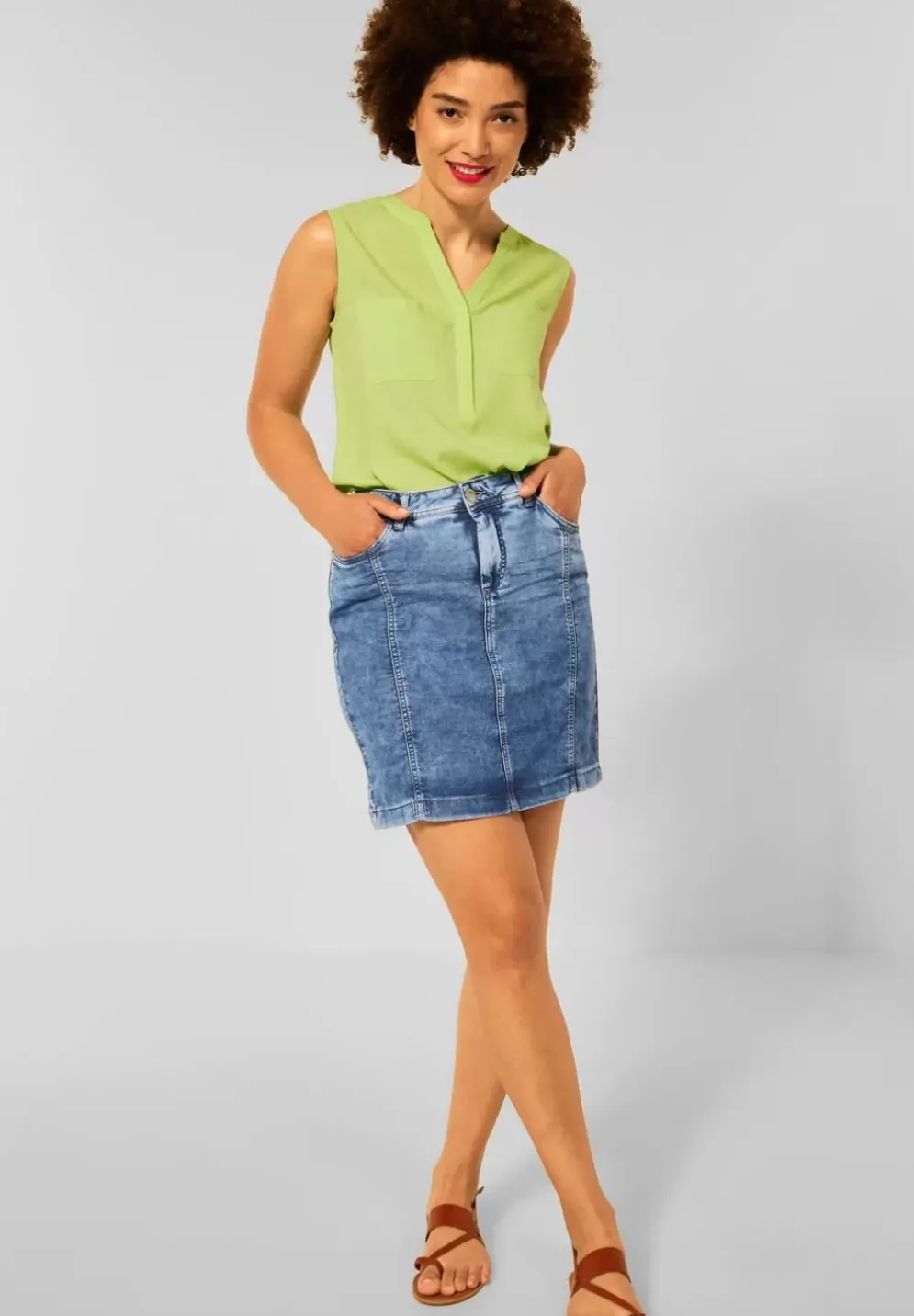 Blauer Jeansrock