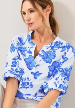 Blumenprint Bluse