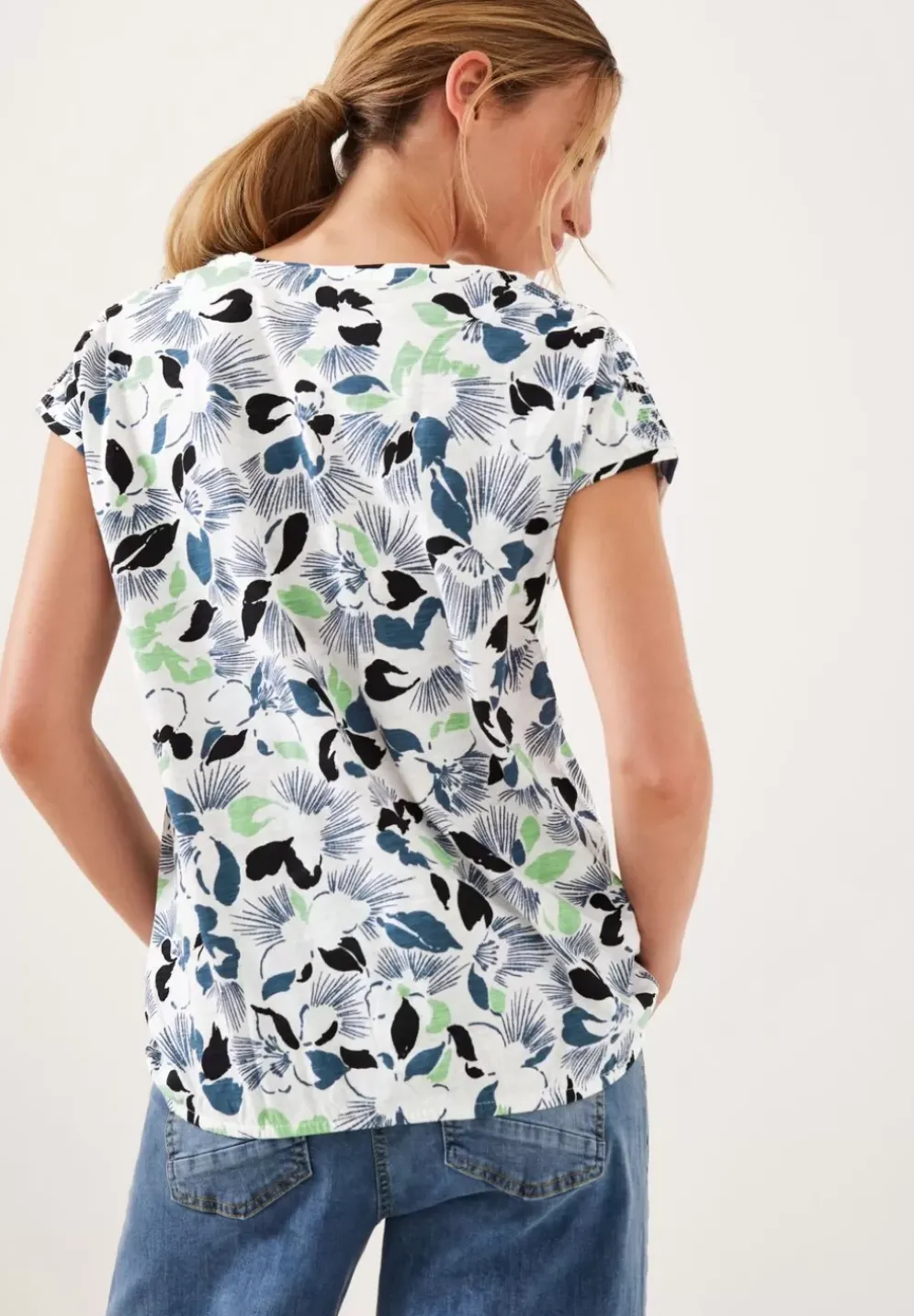 Blumenprint T-Shirt