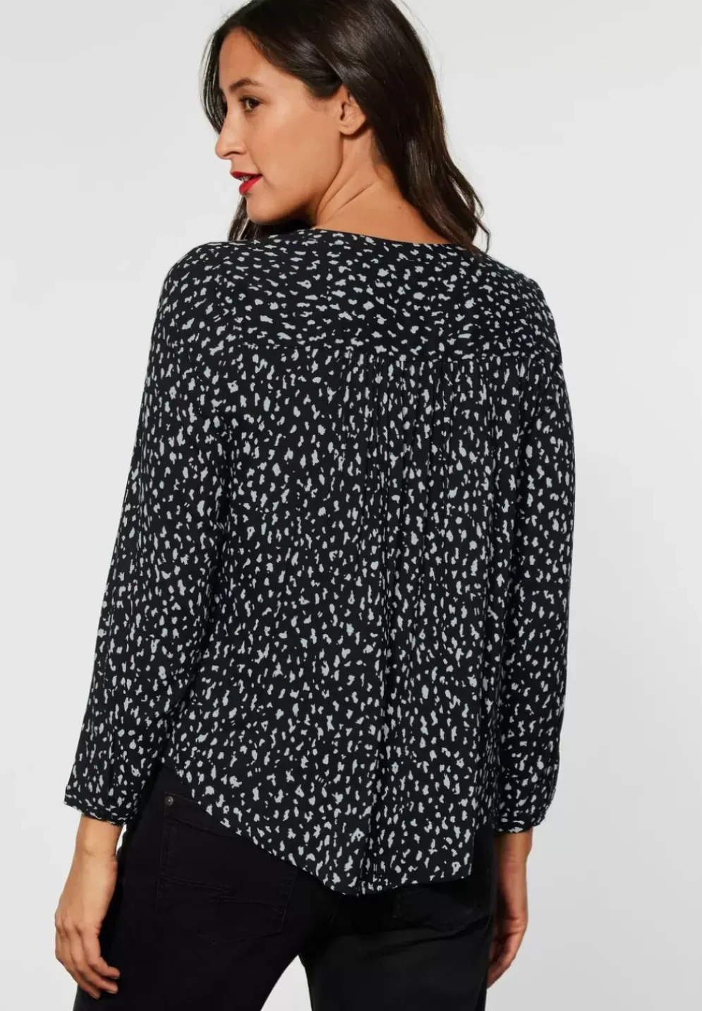 Bluse Im Allover Print