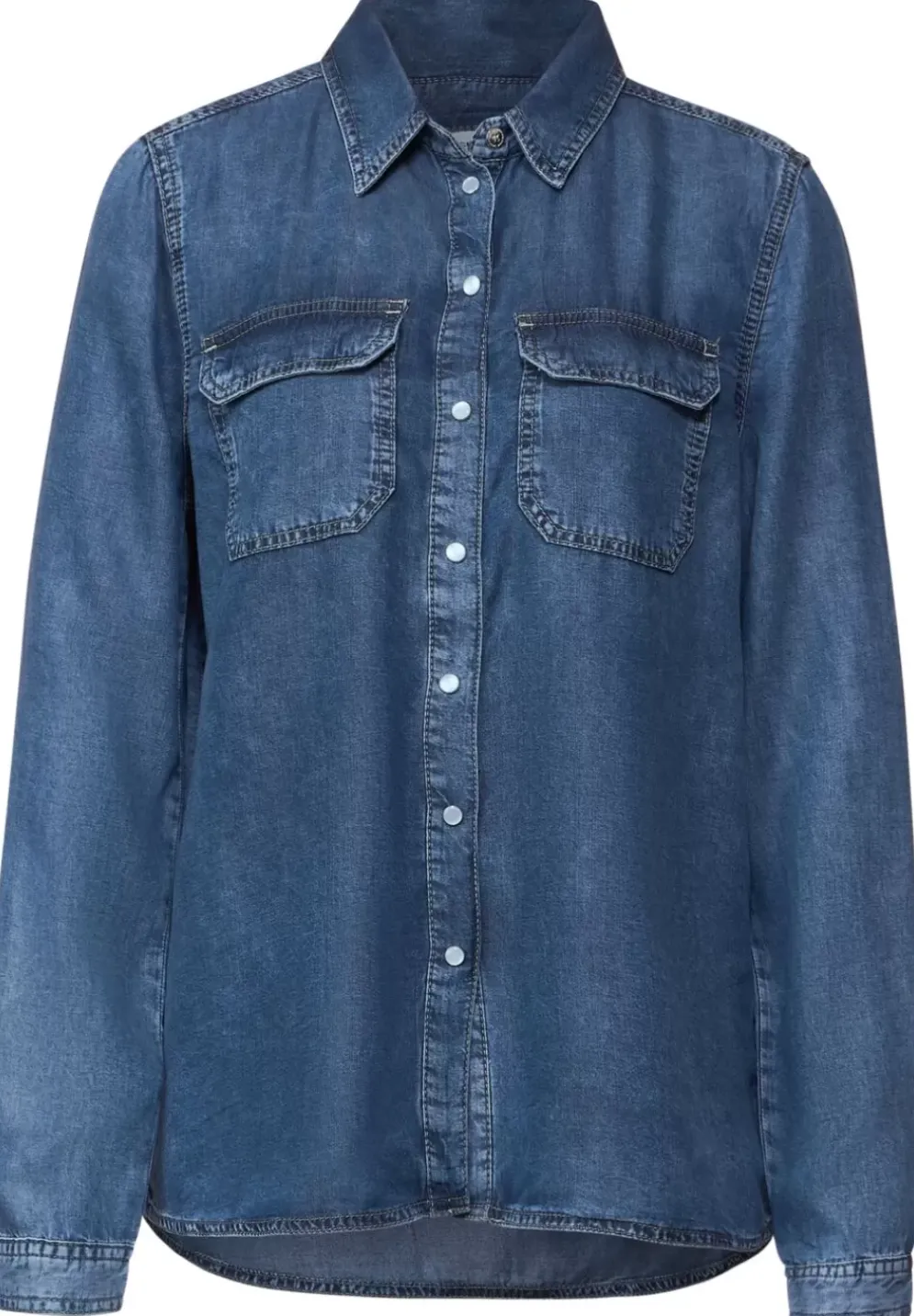 Bluse Im Jeanslook