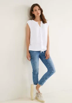 Bluse In Crinkle Optik