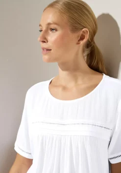 Bluse In Crinkle Optik