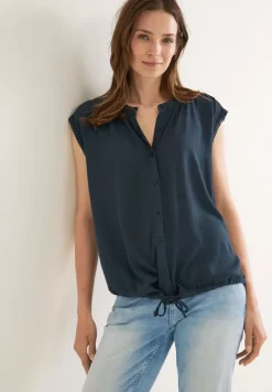 Bluse In Crinkle Optik