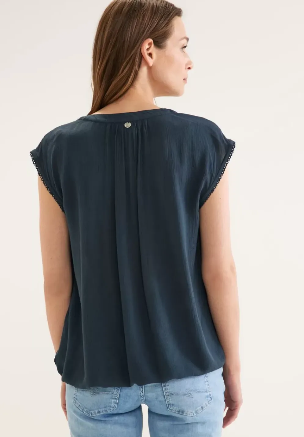 Bluse In Crinkle Optik