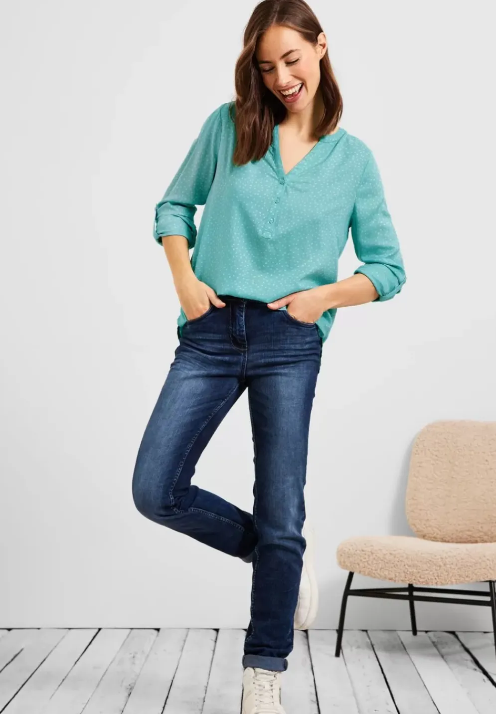Bluse In Softer Viskose