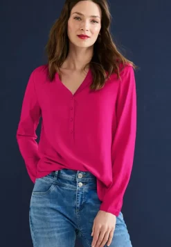 Bluse In Unifarbe