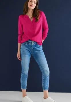 Bluse In Unifarbe