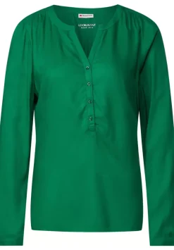 Bluse In Unifarbe