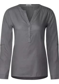 Bluse In Unifarbe