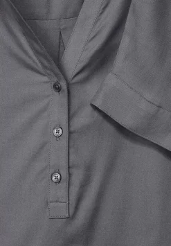 Bluse In Unifarbe