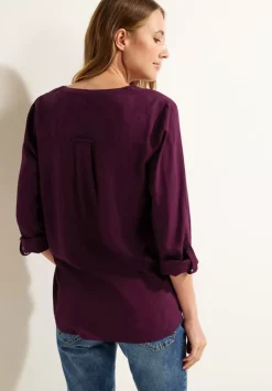 Bluse In Unifarbe