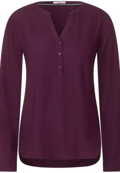 Bluse In Unifarbe