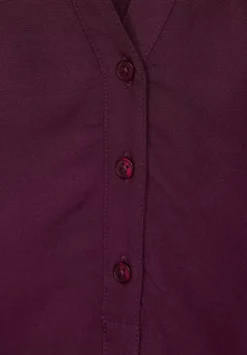 Bluse In Unifarbe