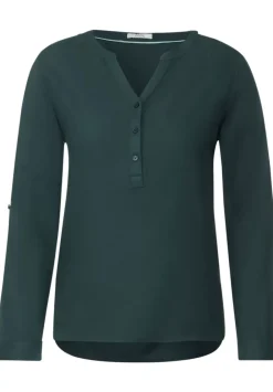 Bluse In Unifarbe