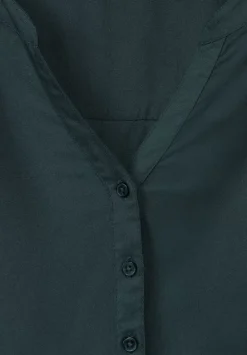 Bluse In Unifarbe