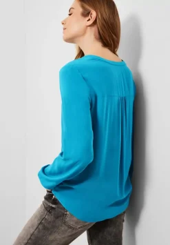 Bluse In Unifarbe