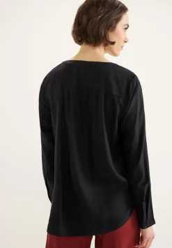 Bluse In Unifarbe