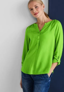 Bluse In Unifarbe
