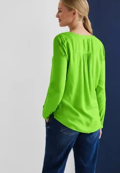Bluse In Unifarbe