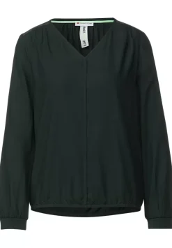 Bluse In Unifarbe