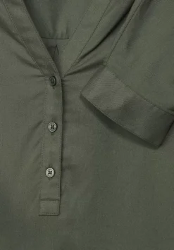 Bluse In Unifarbe