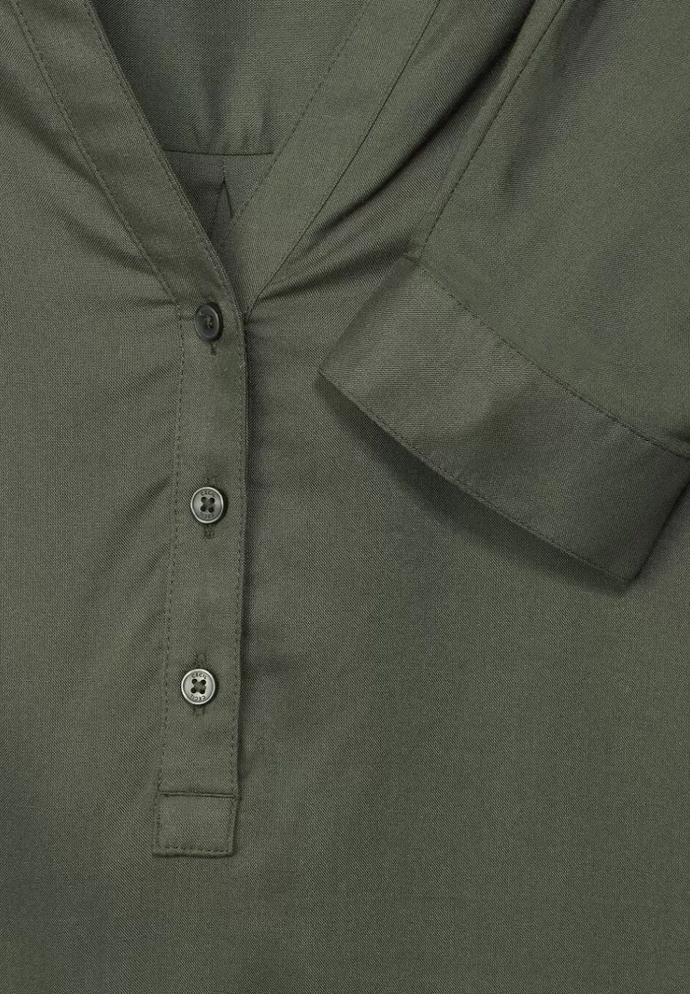 Bluse In Unifarbe