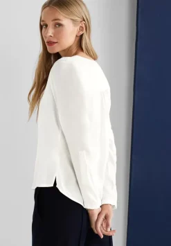 Bluse In Unifarbe