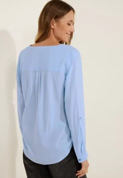 Bluse In Unifarbe