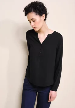 Bluse In Unifarbe