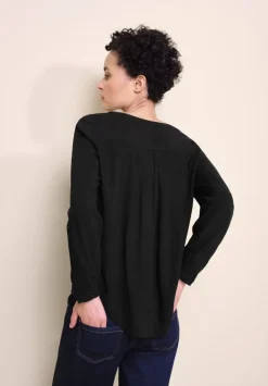 Bluse In Unifarbe