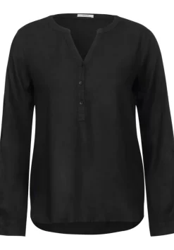 Bluse In Unifarbe