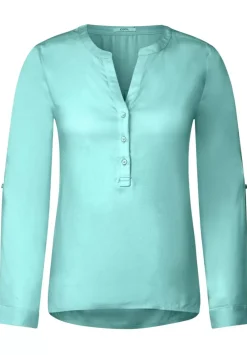 Bluse In Unifarbe