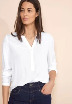 Bluse In Unifarbe