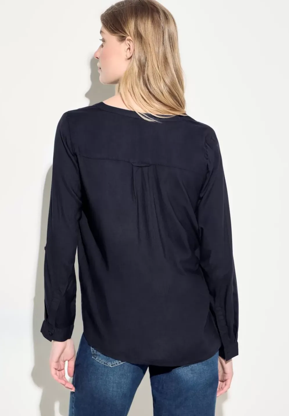 Bluse In Unifarbe