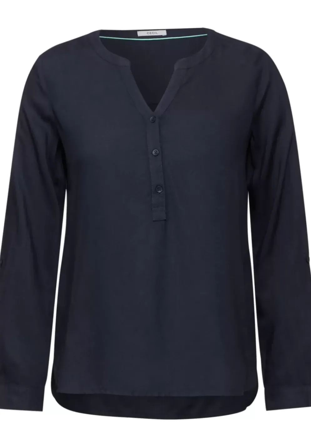 Bluse In Unifarbe