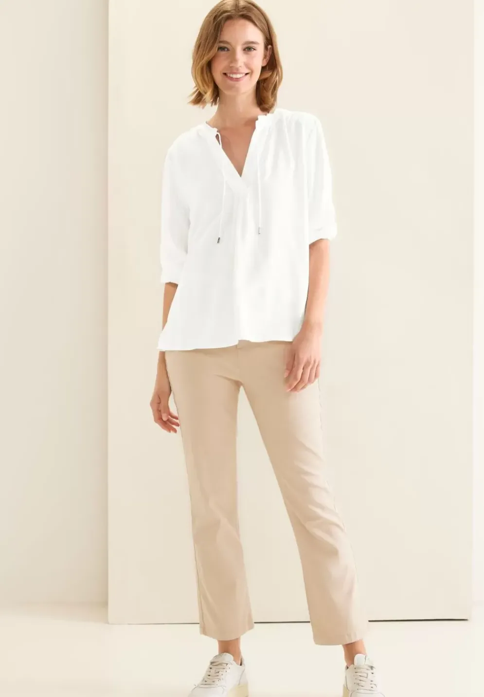 Bluse Mit 3/4 Armel