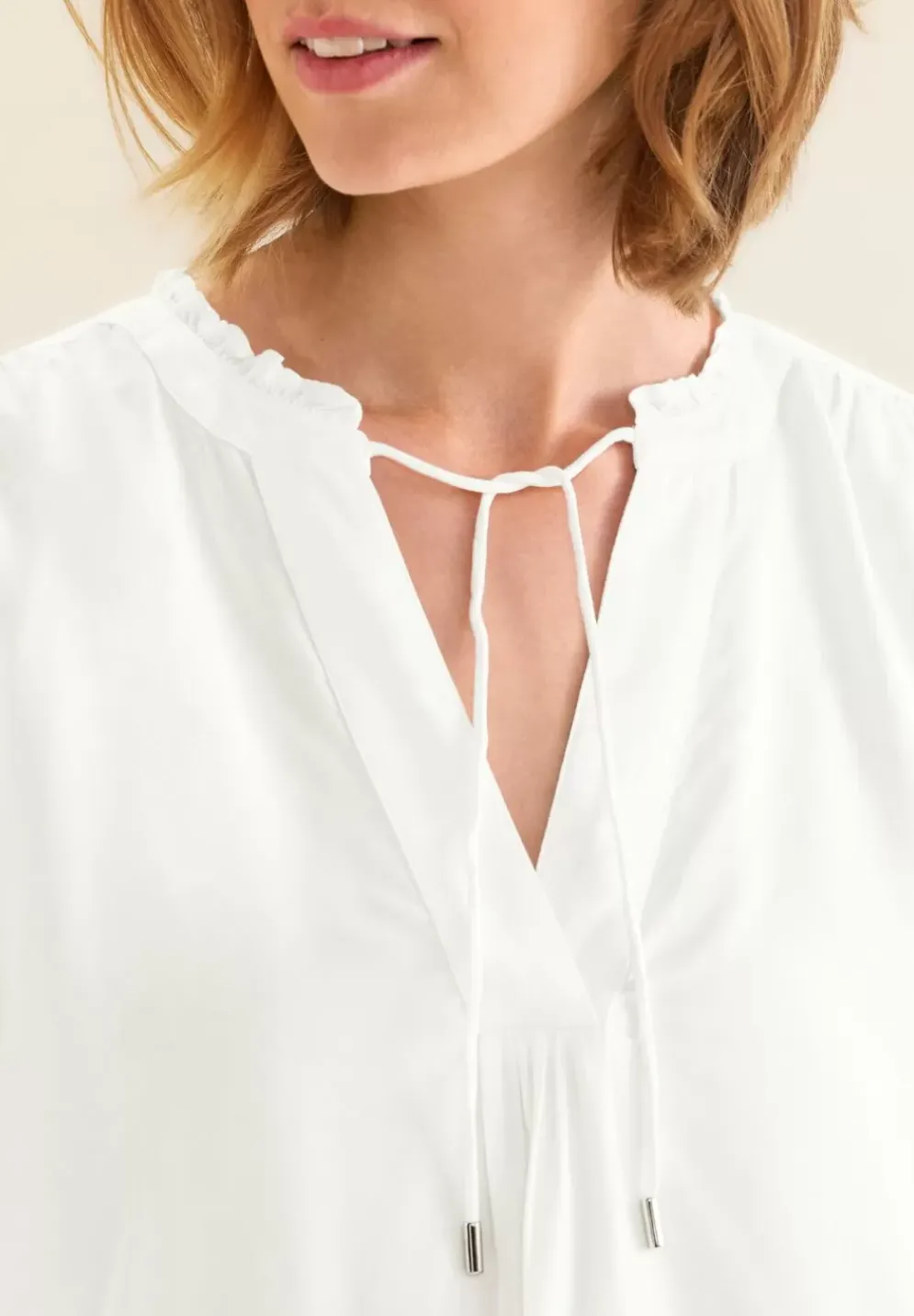 Bluse Mit 3/4 Armel