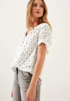 Bluse Mit Allover Print