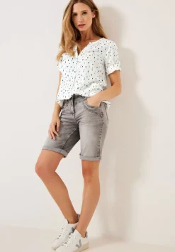 Bluse Mit Allover Print