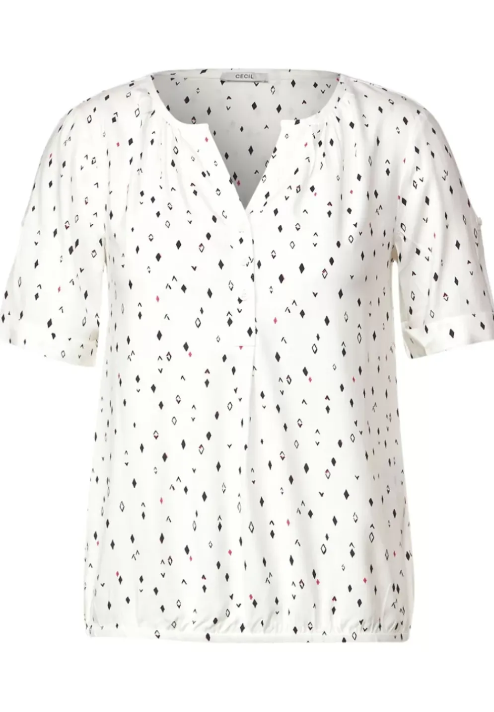 Bluse Mit Allover Print